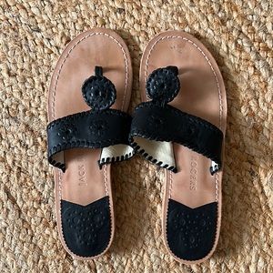 Jack Rogers Flat Sandals - Black